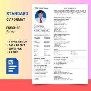 Standard CV Format